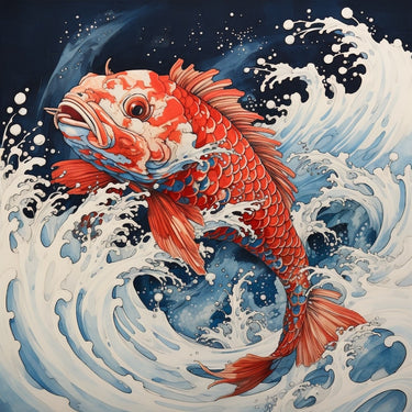 Japanese Fish Canvas